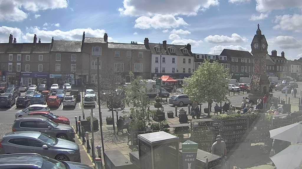 Thirsk webcam overlooking the Market Place
