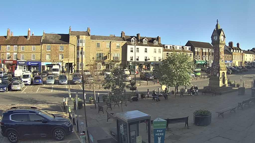 Thirsk webcam overlooking the Market Place